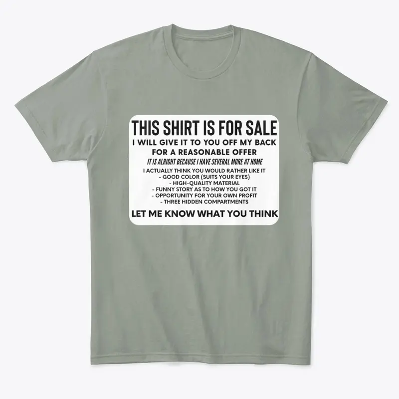 The For-Sale Shirt