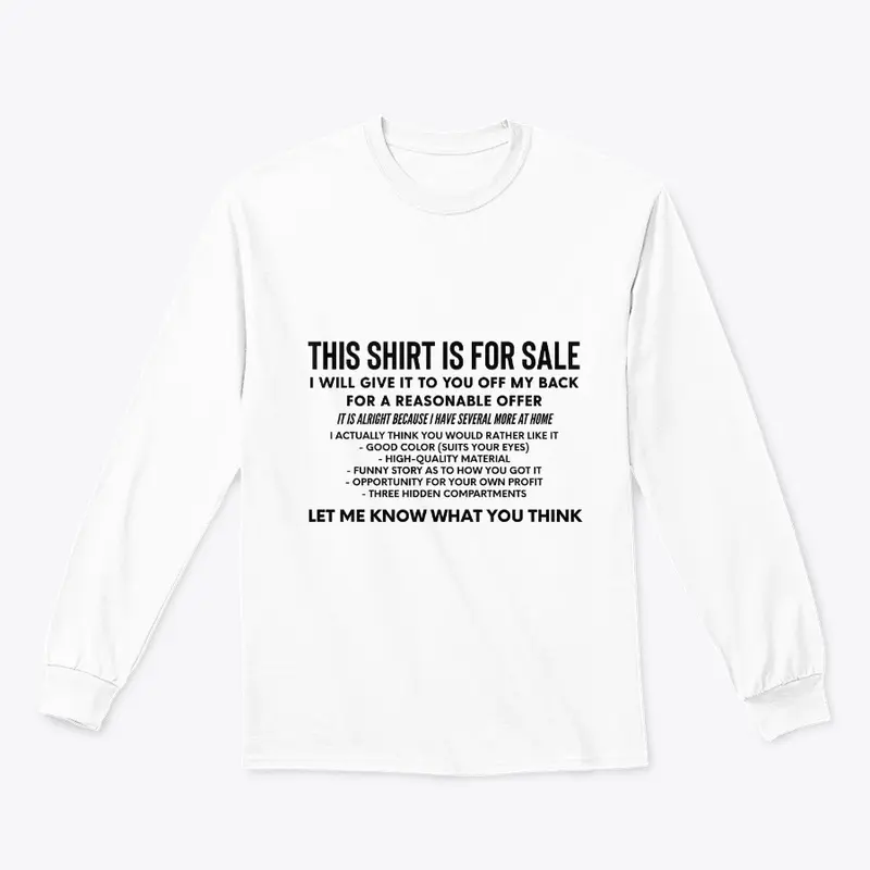 The For-Sale Shirt